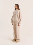 Oatmeal Fourth Slogan Sweatshirt
