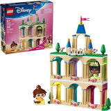 LEGO Disney Princess Mini Belle Tiana with Castle Building Toy Princess Toy Figures Playset for Girls Boys Ages 5 Gift for Birthday 43291