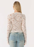 Orellia Long Sleeve Top Ivory