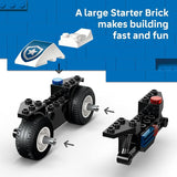 LEGO City Police Motorcycle Chase Building Toy for Kids Pretend Play Building Blocks for Boys Girls Ages 4 Preschool Learning Toy W Police Crook Minifigures Gift for Birthdays 60455