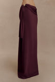 Bowie Low Rise Knit Maxi Skirt Dark Chocolate