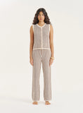 Stripe Knitted Sleeveless Top