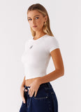 Signature Monogram Tee Off White