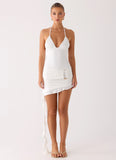 Keep A Beat Mini Dress Ivory