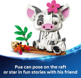 LEGO Disney Moana Pua 43292 Building Toys for Girls Boys Ages 9 Moana Displayable Toy for Bedroom Desk 885 pieces Gift for Birthdays