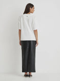 White Fourth Branded Oversized T Shirt