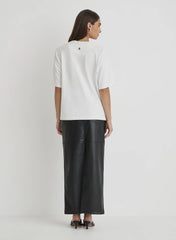 White Fourth Branded Oversized T Shirt