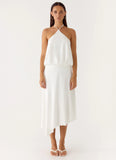 To The Girls Midi Dress White