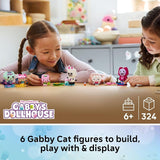 LEGO Gabbys Dollhouse Gabbys Brick Built Cat Friends Building Toy for Girls Boys Pretend Play Set W 6 Animal Toy Figures for Kids Ages 6 Gift Idea for Birthdays 11215