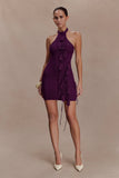 Jacky Tulip Mini Dress Plum
