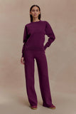 Lauren Knit Trouser Plum