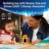 LEGO Disney Moana Village House Boat 43282 Building Toys for Girls Boys Ages 4 Develops Fine Motor Skills Moana Minidoll 85 pieces Gift for Birthdays