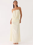 Citrus Kiss Maxi Dress Baby Yellow
