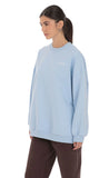 Lucy Oversized Crewneck in Blue