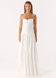 Giovanna Linen Maxi Dress White