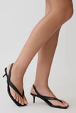 Mai Sling Back Thong Heel Black