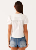 Nostalgia Babydoll Shirt White