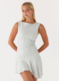 Summer Delight Mini Dress Vintage Stripe