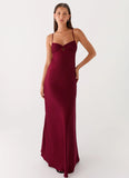 Joanie Maxi Dress Maroon