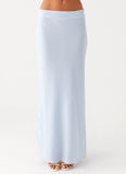 Michaella Chiffon Maxi Skirt Blue