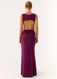 Fault Line Maxi Dress Plum