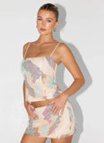 Elyna Beaded Top Swirl Sequin