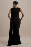 Mia Black Maxi Dress With Sash