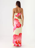 In The Rhythm Maxi Dress Yellow Floral Spritz