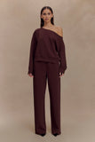 August Straight Leg Jogger Chocolate
