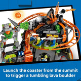 LEGO City Lava Land Roller Coaster Park 60501 Building Toys for Boys Girls Ages 8 Functioning Rides 8 Minifigures 1165 pieces Gift for Birthdays