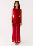 Worldwide Maxi Dress Raspberry