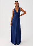 Winnie Cowl Back Maxi Dress Navy