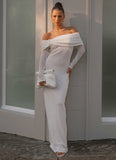 Pollyanna Knit Hardware Maxi Dress Ivory