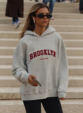 Grey Marl Brooklyn Oversized Hoodie