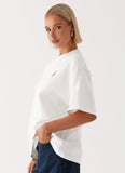 Carefree Monogram T Shirt White