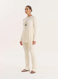Cream Knitted Trouser