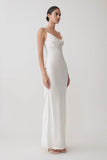 Seraphine Corset Satin Maxi Dress Ivory