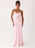 Euphoric Beaded Maxi Dress Pink Everbloom