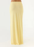 In Destiny Wrap Maxi Skirt Yellow