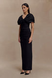 Thelma Bardot Maxi Dress Black