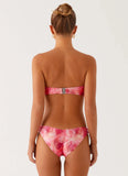 Delta Bandeau Bikini Top Flamingo Fling