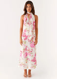 Jensen Midi Dress Ivory Floral Print
