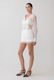 Frankie Satin Mini Skirt White