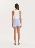 Blue And White Stripe Cotton Boxer Short