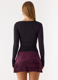 Skyler Mini Skort Plum
