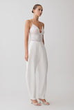 Jasper Sheer Plunge Lace Bodysuit Ivory