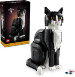 LEGO Ideas Tuxedo Cat Building Sets for Adults Ages 18 DIY Crafts Kit for Home Decor Living Room or Bedroom Gift for Animal Lovers 21349