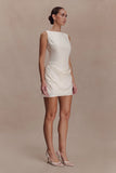 Bexley Draped Mini Dress Ivory
