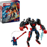 LEGO Marvel Miles Morales Mech vs Spider Man 2099 Building Toy for Boys Girls Poseable Super Hero Mech 2 Marvel Minifigures for Kids Fans Ages 6 Gift Idea for Birthdays 76337
