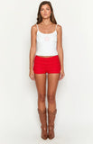 Leo Red Micro Shorts
